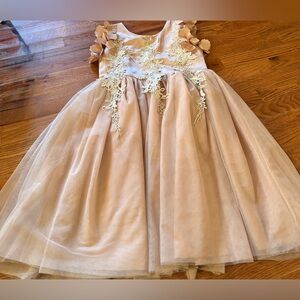 Trish Scully “Bianca” Dress Gold, Size 12, NWOT